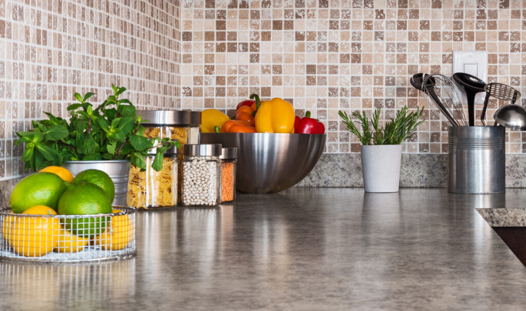 kitchen organization, counter