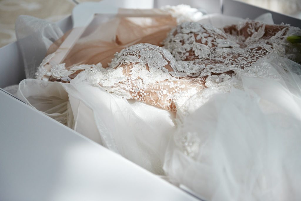 storage for wedding dress